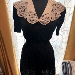Vintage black and white dress